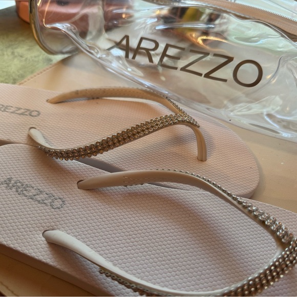Pink Sandals with Rhinestone Detail - Picture 1 of 4